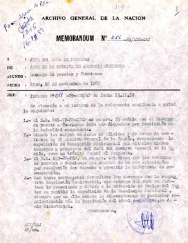 MEMORANDUM 055-89-AGN/OAJ
