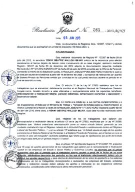 Resolución Jefatural N° 265-2013-AGN/J