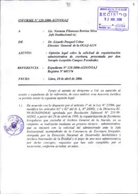 INFORME 128-2006-AGN/OGAJ