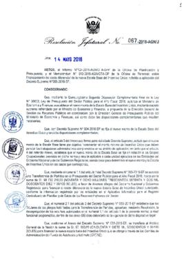 Resolución Jefatural N° 067-2018-AGN/J