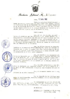 Resolución Jefatural N° 208-1992/AGN/J