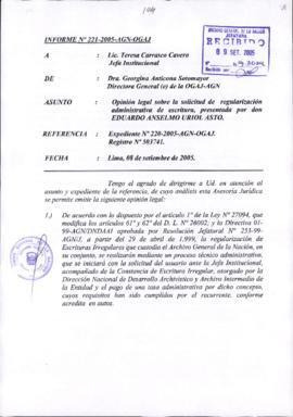 INFORME 221-2005-AGN-OGAJ