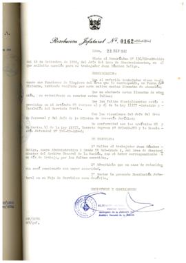 Resolución Jefatural N° 162-1982/AGN/J