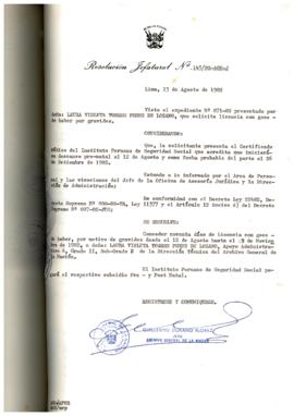 Resolución Jefatural N° 145-1982/AGN/J