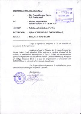 INFORME 056-2005-AGN-OGAJ