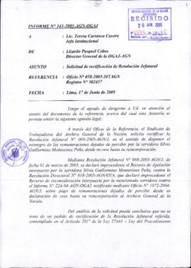 INFORME 143-2005-AGN-OGAJ