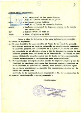 INFORME 136-91-AGN/OAJ