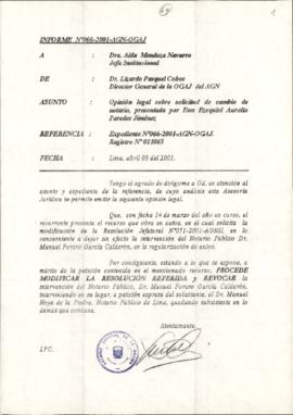 INFORME 066-2001-AGN-OGAJ