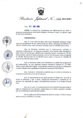 Resolución Jefatural N° 324-2013-AGN/J