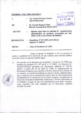 INFORME 027-2005-AGN-OGAJ