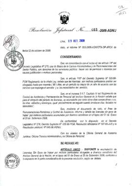 Resolución Jefatural N° 403-2008-AGN/J