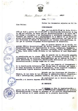 Resolución Jefatural N° 112-1987/AGN/J