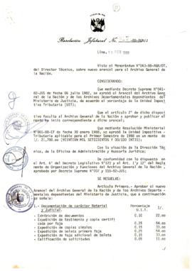 Resolución Jefatural N° 017-1988/AGN/J