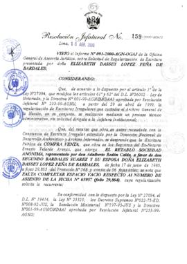 Resolución Jefatural N° 159-2000/AGN/J