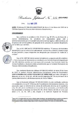 Resolución Jefatural N° 122-2013-AGN/J