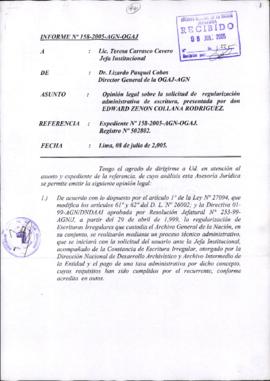 INFORME 158-2005-AGN-OGAJ