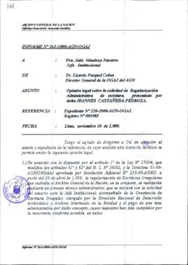 INFORME 261-2000-AGN-OGAJ