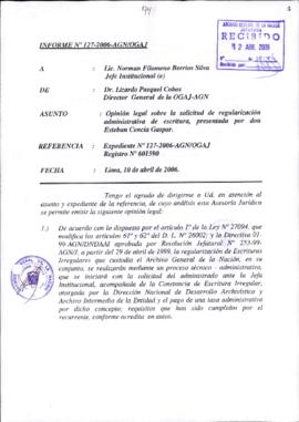 INFORME 127-2006-AGN/OGAJ
