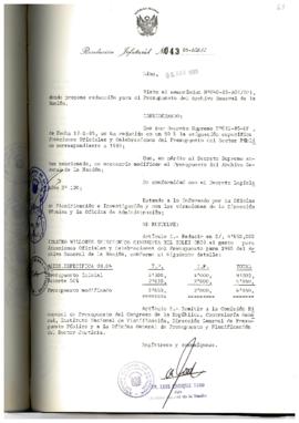 Resolución Jefatural N° 043-1985/AGN/J