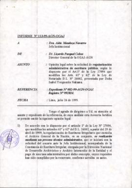 INFORME 113-99-AGN-OGAJ