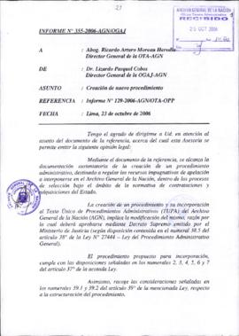 INFORME 355-2006-AGN/OGAJ