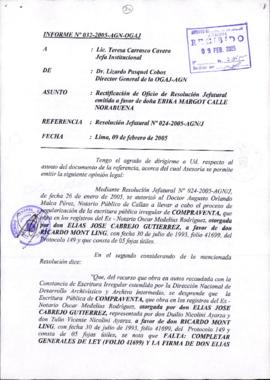 INFORME 032-2005-AGN-OGAJ