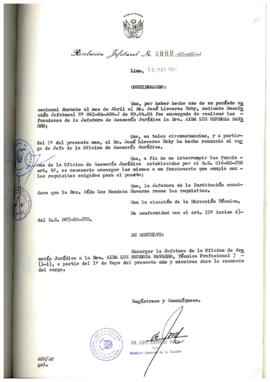 Resolución Jefatural N° 080-1984/AGN/J