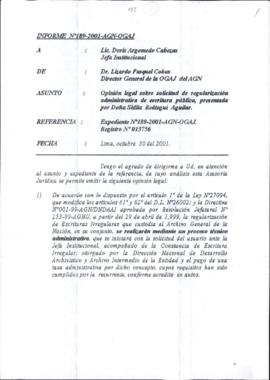 INFORME 189-2001-AGN-OGAJ