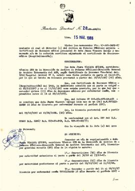 Resolución Directoral N° 020-88-AGN/OA