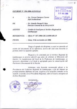 INFORME 396-2006-AGN/OGAJ