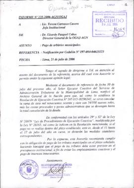 INFORME 235-2006-AGN/OGAJ