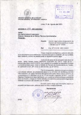 INFORME 152-2001-AGN-OGAJ