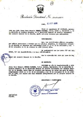 Resolución Directoral N° 104-86-AGN/OA