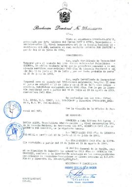 Resolución Directoral N° 016-93-AGN/OTA
