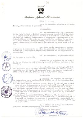 Resolución Jefatural N° 204-1988/AGN/J