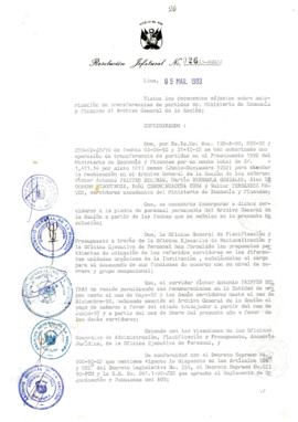 Resolución Jefatural N° 026-1993/AGN/J