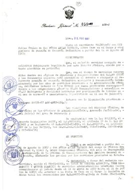 Resolución Jefatural N° 059-1987/AGN/J