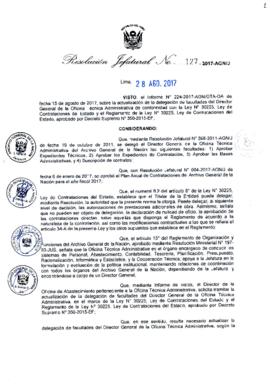 Resolución Jefatural N° 127-2017-AGN/J