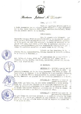 Resolución Jefatural N° 088-1993/AGN/J