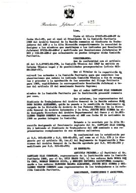 Resolución Jefatural N° 025-1989/AGN/J