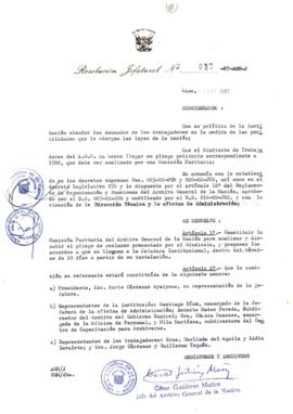 Resolución Jefatural N° 037-1987/AGN/J