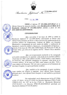 Resolución Jefatural N° 214-2004-AGN/J