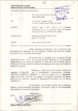 INFORME 068-2001-AGN-OGAJ