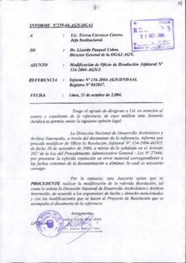 INFORME 259-2004-AGN-OGAJ