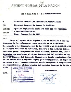 MEMORANDUM 004-AGN-OGAJ-93