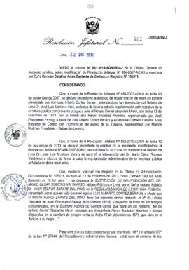 Resolución Jefatural N° 622-2010-AGN/J