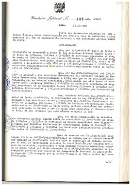 Resolución Jefatural N° 108-1985/AGN/J