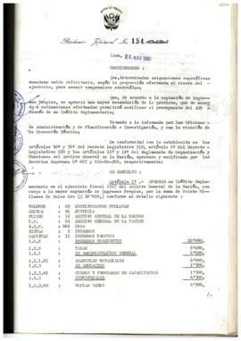 Resolución Jefatural N° 154-1985/AGN/J