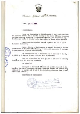 Resolución Jefatural N° 178-1986/AGN/J