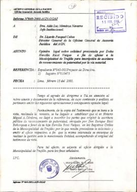 INFORME 040-2001-AGN-OGAJ